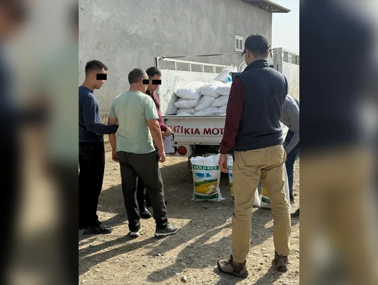 В Кыргызстане задержана партия контрабандного риса из Узбекистана