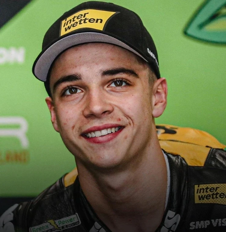 Racer Noah Dettwiler is in critical condition after the accident