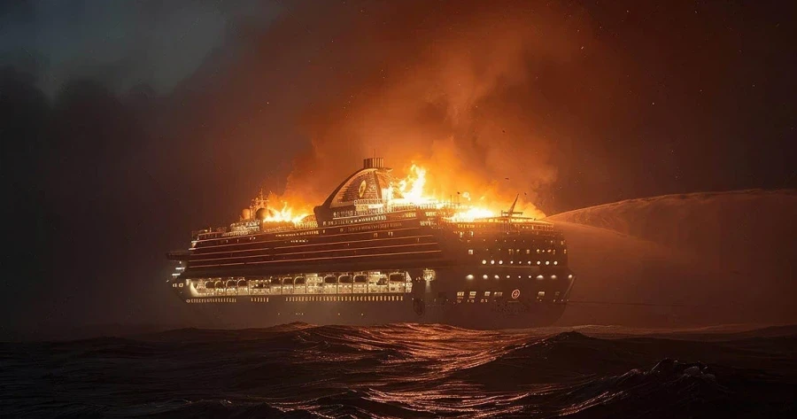 Египетте 220 жүргүнчүсү бар учак күйүп кетти