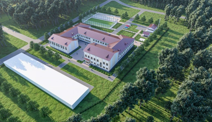 A new school is being built in the village of Chapaev at a cost of 239 million soms