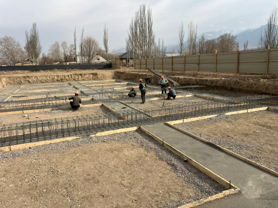 Кок-Жар айылында Кочкор районунда 120 орундуу жаңы бала бакча курулууда