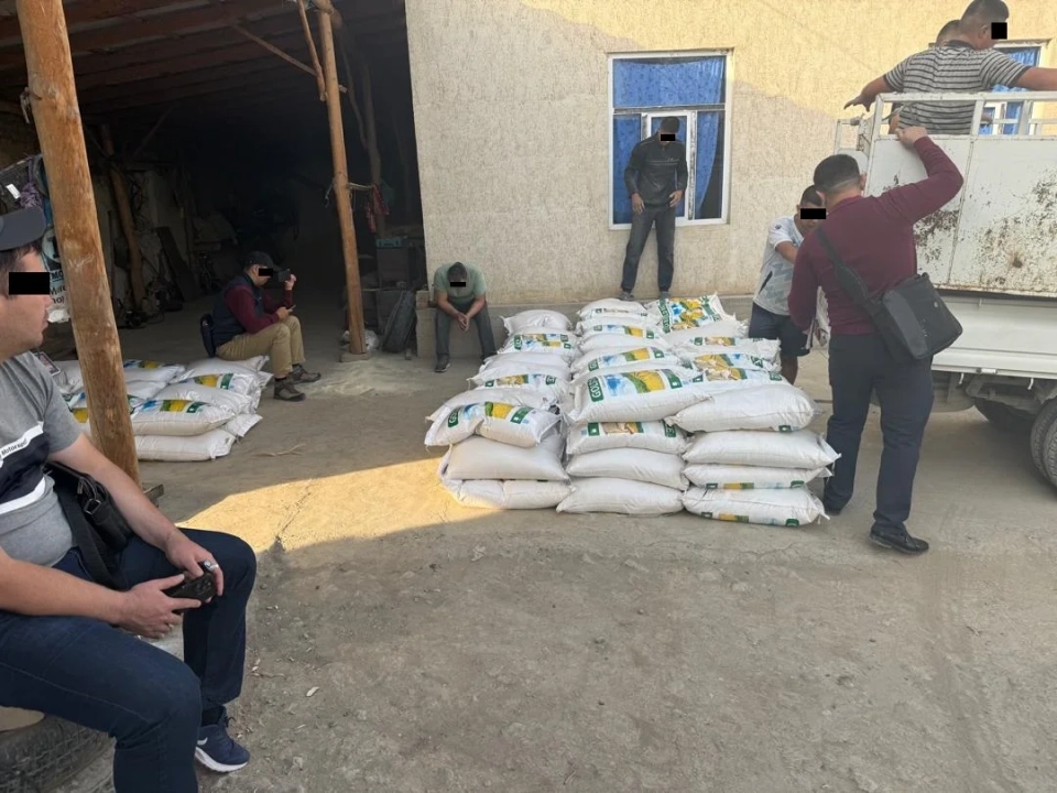 A batch of over 6 tons of smuggled rice has been seized in southern Kyrgyzstan