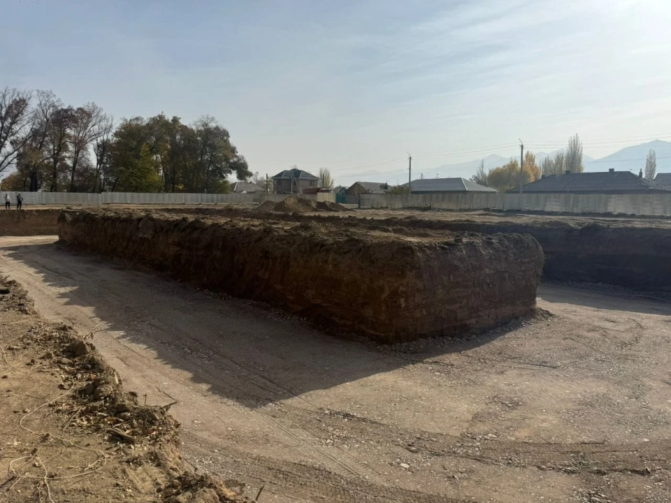 A modern sports complex is being built in the Kochkor district