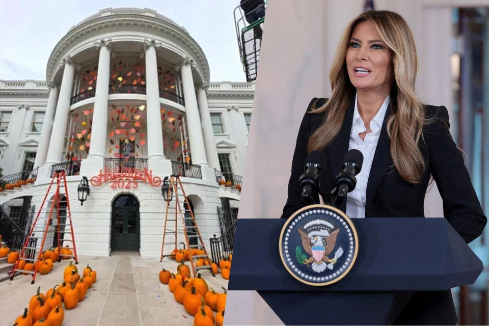Melania Trump Decorated the White House for Halloween