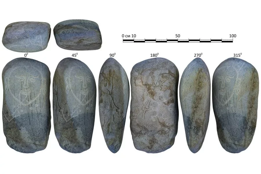 Редкая 1400-летняя каменная скульптура женщины обнаружена в Кыргызстане