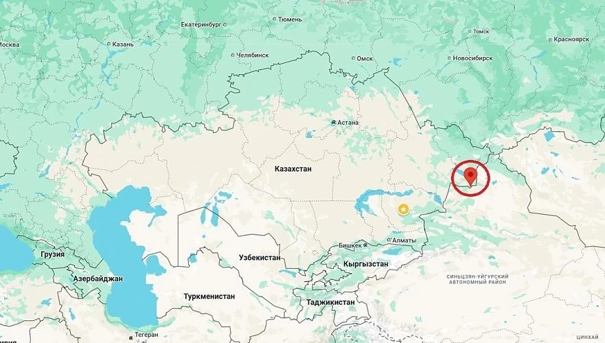 В Казахстане у границы с Россией произошло землетрясение магнитудой 3,9