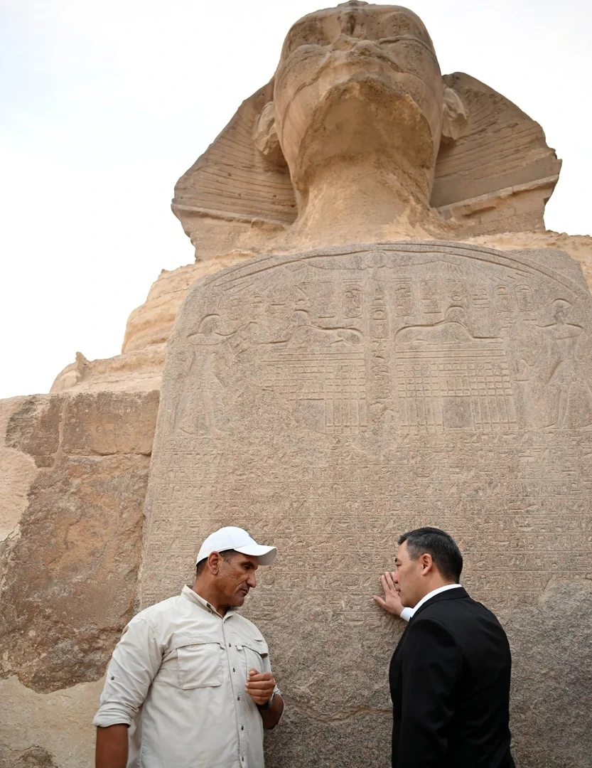 Садыр Жапаров посетил пирамиды Гизы и Большой Египетский музей в Каире