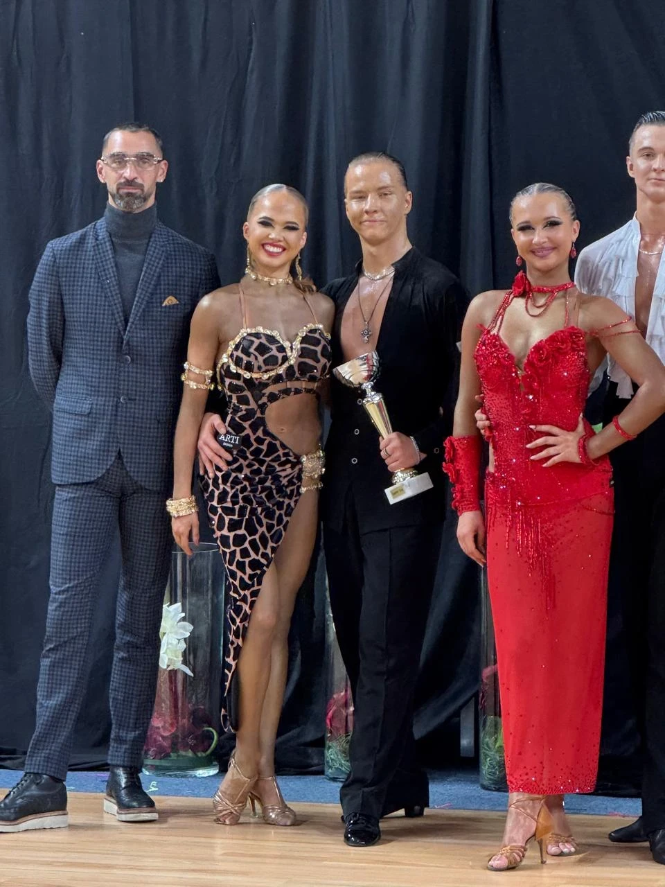 Athletes from Kyrgyzstan won gold in sports ballroom dancing in France