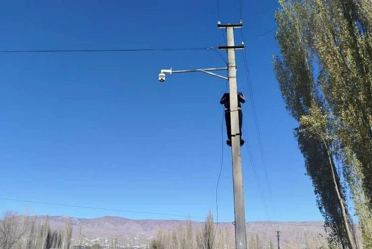Surveillance cameras installed in schools of border villages in Batken