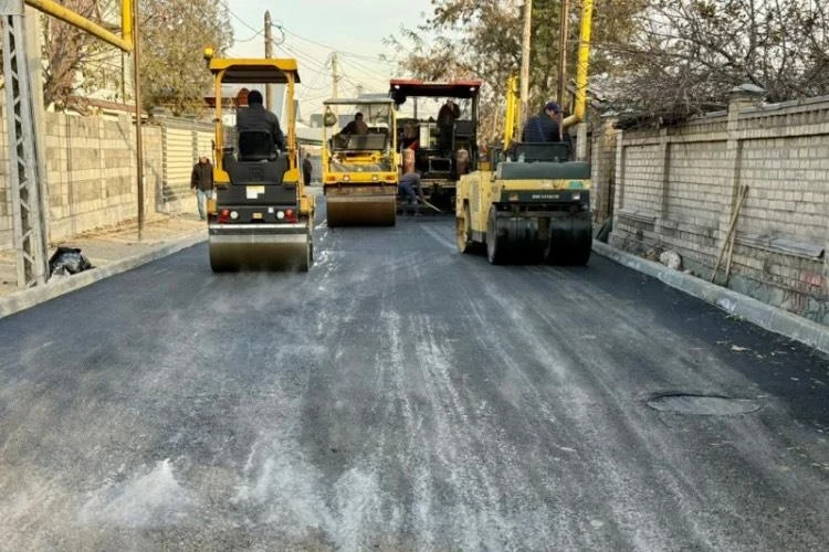In Bishkek, the 9th of January Street has been widened and paved.