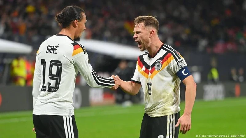 The German national team qualified for the World Cup by defeating Slovakia
