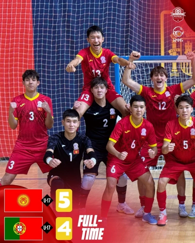 The Kyrgyzstan Futsal Team Defeated Portugal in a Friendly Match