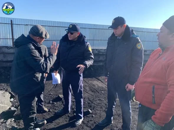 The quality of coal was checked at the warehouses in Bishkek