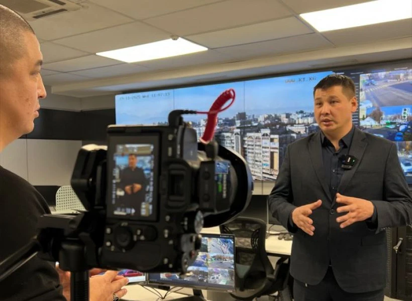 In Bishkek, the automated system and traffic inspectors monitor order on the streets