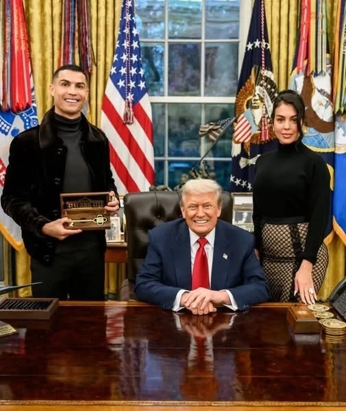Cristiano Ronaldo met with Donald Trump at the White House