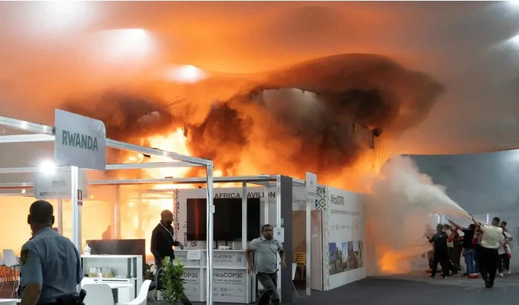 Бразилиядагы БУУнун климаттык конференциясында өрт чыкты, 13 адам жабыркады