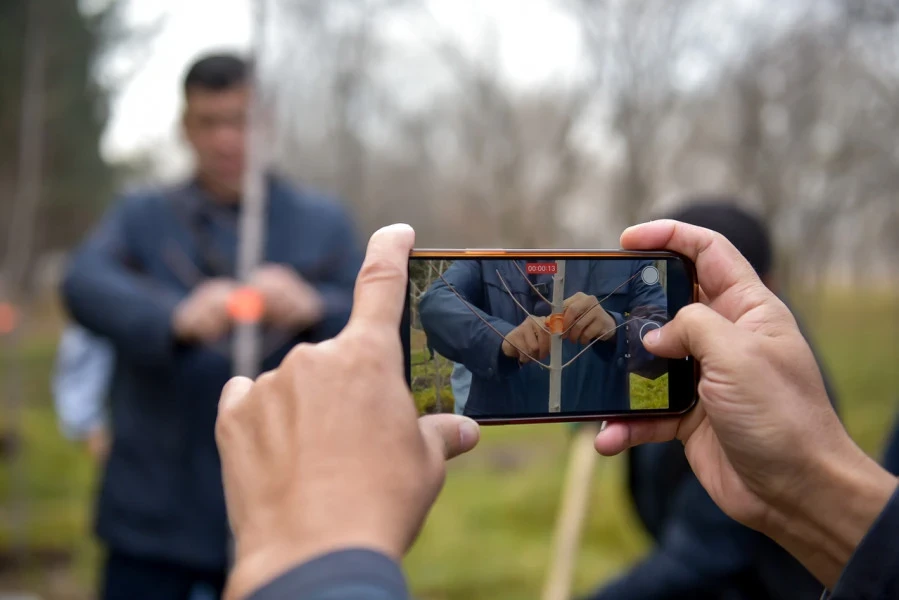 In Bishkek, over 60 trees were planted in Victory Park