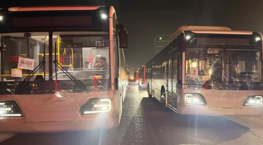 Первая партия новых автобусов из Китая прибыла в город Бишкек