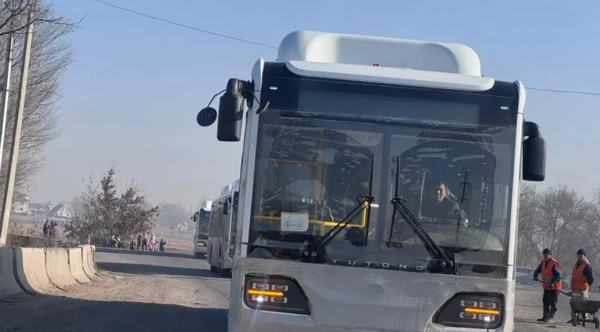 The second batch of new buses has arrived in Bishkek