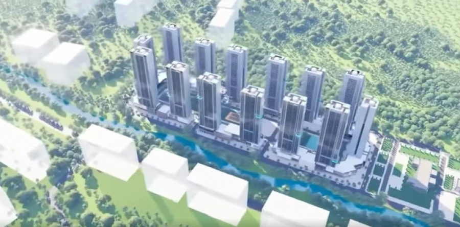 40-story buildings in Bishkek. "If there aren't enough spaces, they will park on lawns, in ditches, and playgrounds."