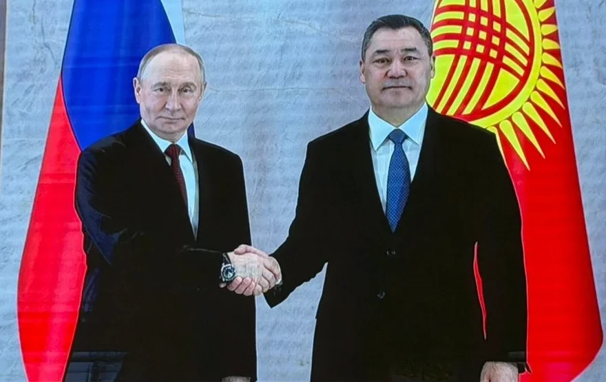 An official meeting between the two presidents – Japarov and Putin is taking place at 'Yntymak Ordo'
