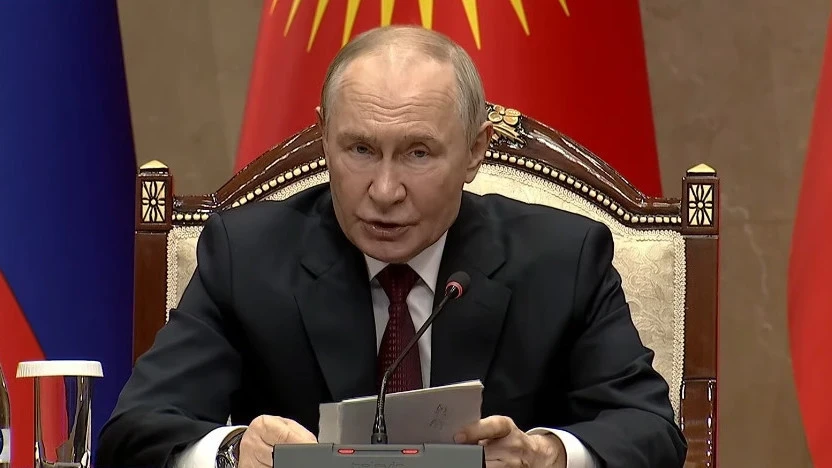 Peskov explained Putin's "slightly hoarse" voice during his speech in Bishkek