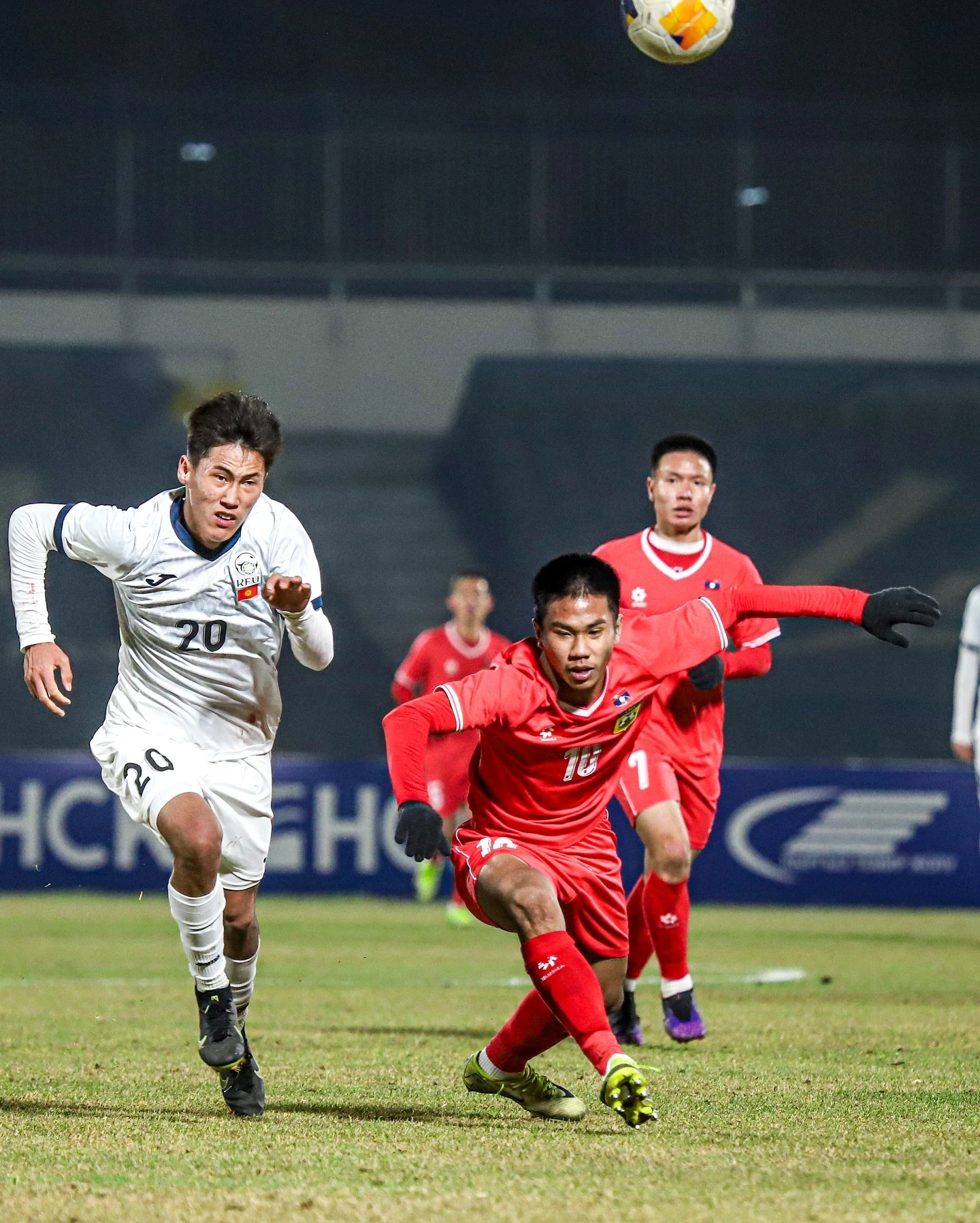 Selection for the Asian Cup (U-17). The Kyrgyzstan national football team defeated Laos