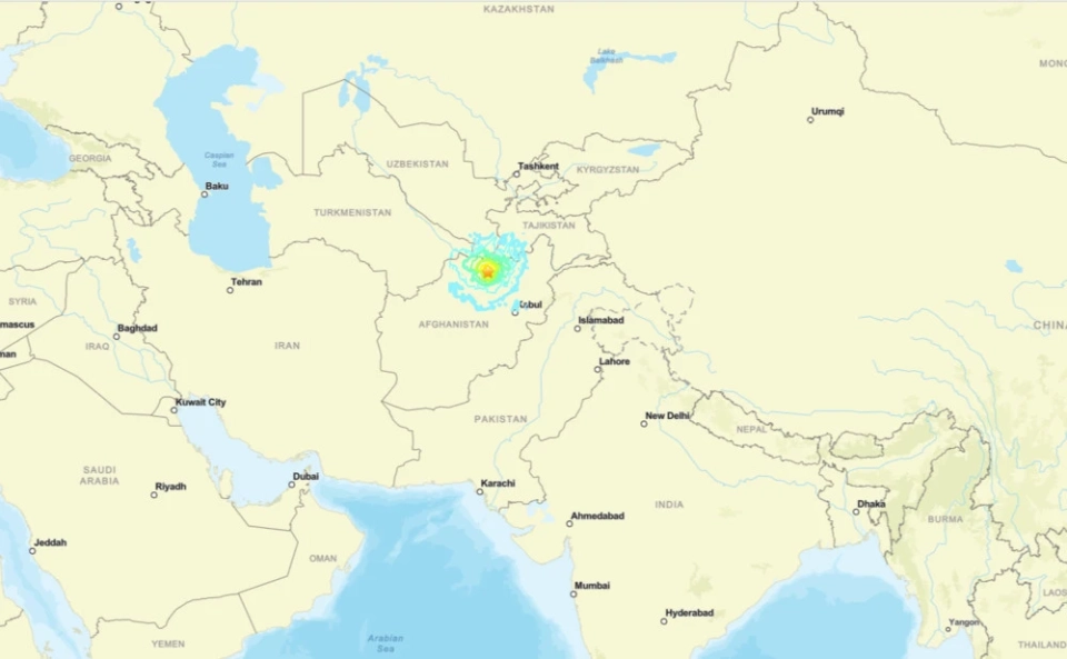 Землетрясение в Афганистане ощущалось в Таджикистане