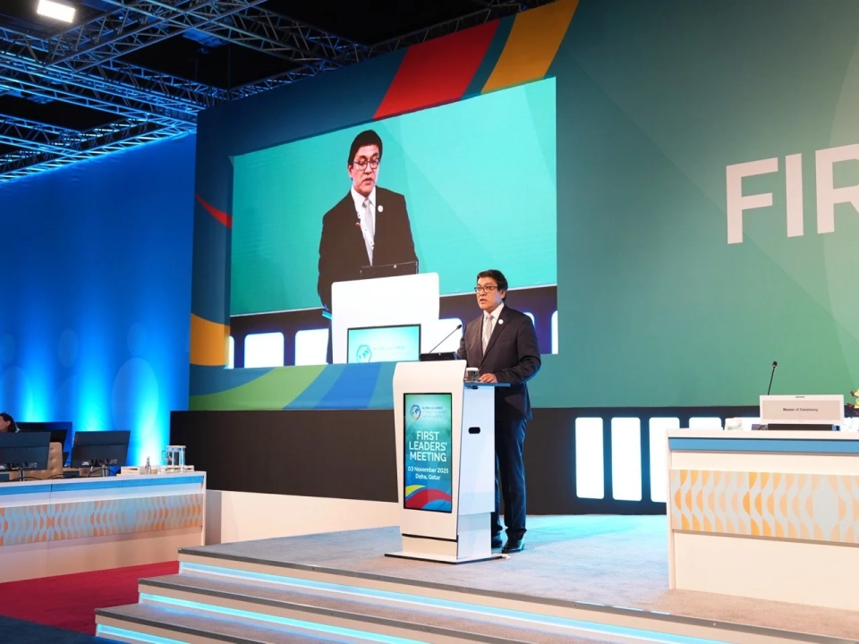 Эдиль Байсалов в Дохе: Мы обязаны помочь миллионам голодающих, и прежде всего — народу Палестины