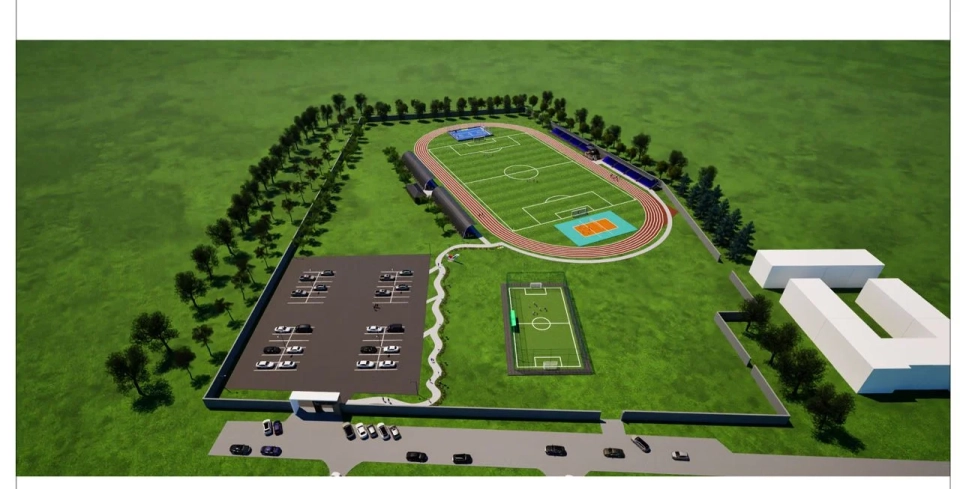 Draft design project of the stadium in Kemine