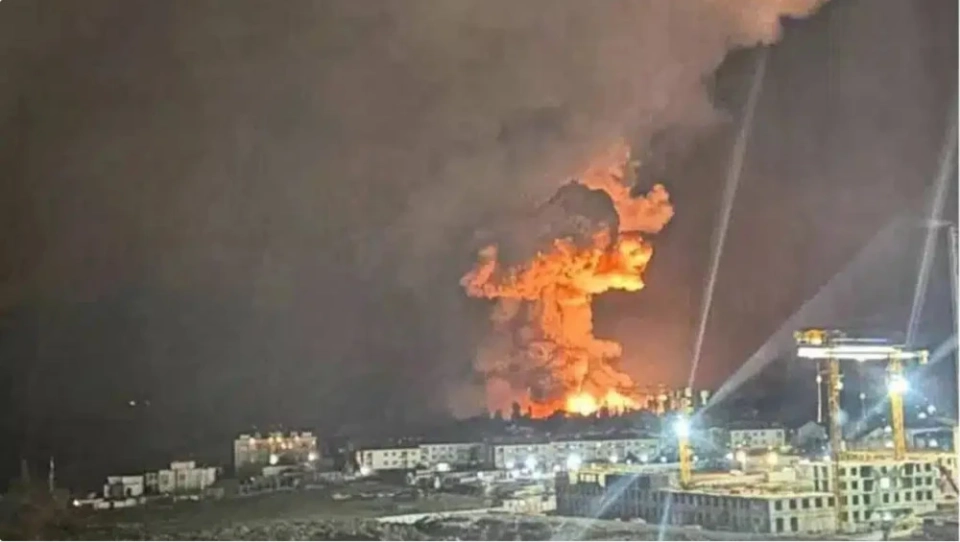 In Russia, an attack by 216 drones was reported; UAVs damaged an oil depot in Novorossiysk.