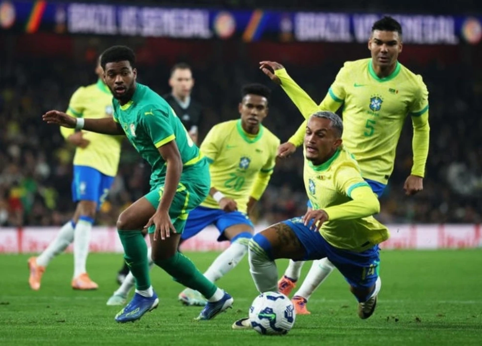 Brazil defeated Senegal in a friendly match