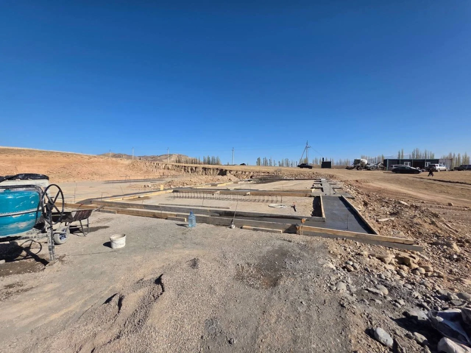 In the city of Kerben, the construction of a new school has begun