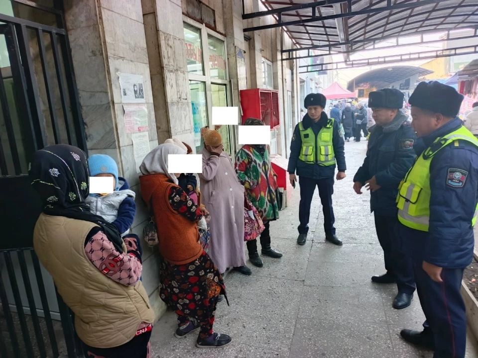 A raid on beggars was conducted in the city of Osh