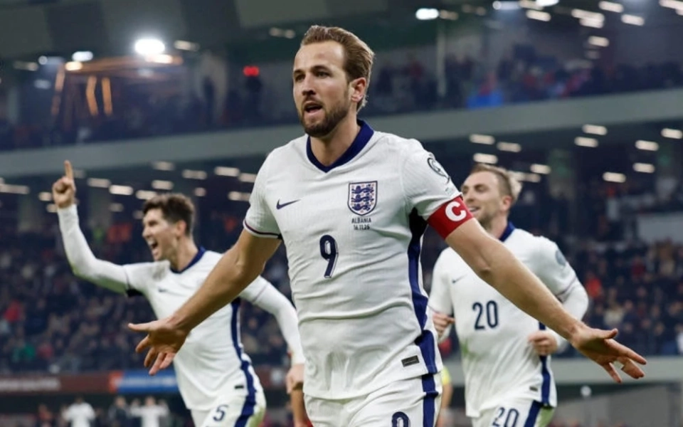 Harry Kane breaks Pelé's record by scoring a brace in the match against Albania