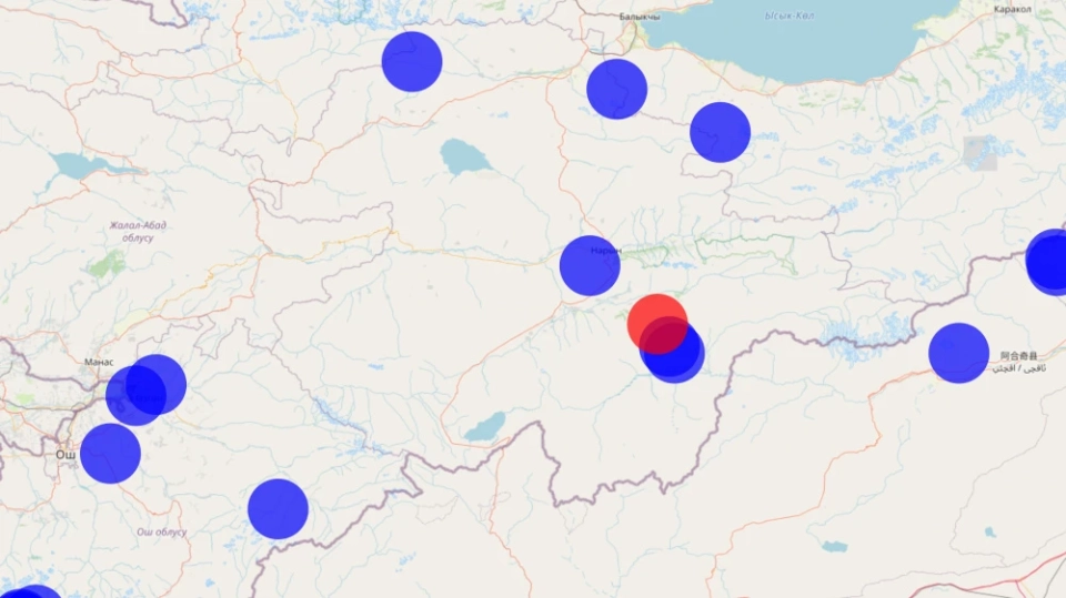 An earthquake with a magnitude of 4 occurred in the Naryn region.