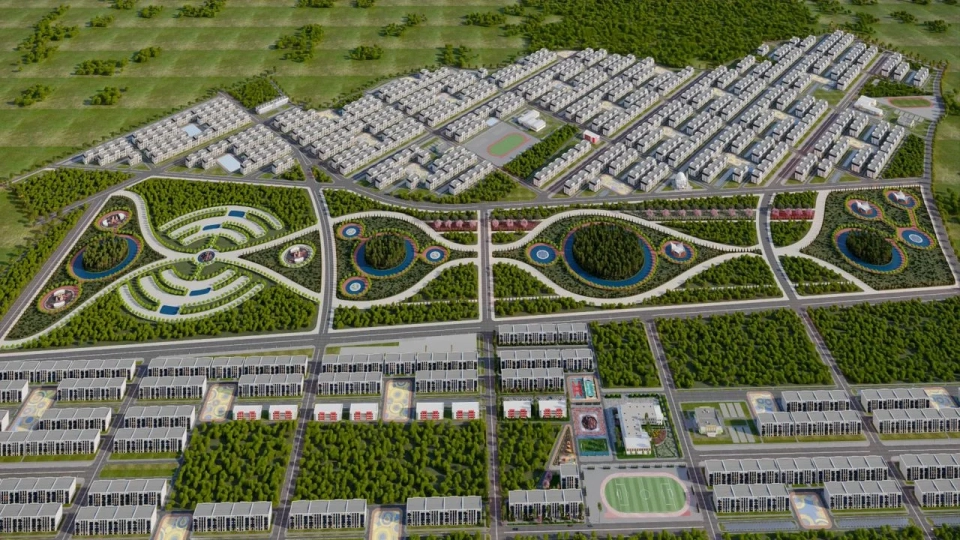 Construction of the "Altai" Town Has Begun in Bishkek - Sketches