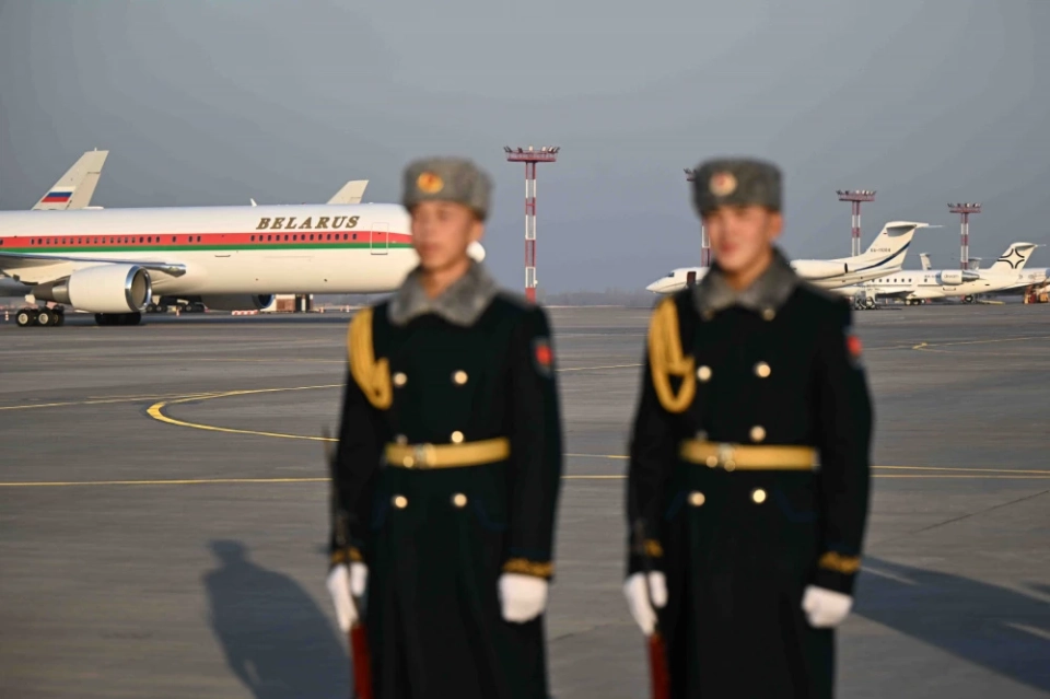 Alexander Lukashenko Arrives in Kyrgyzstan
