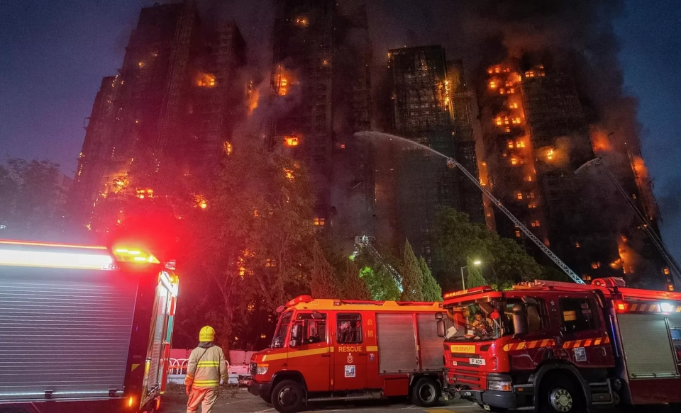 The number of fatalities in the residential complex fire in Hong Kong has reached 44