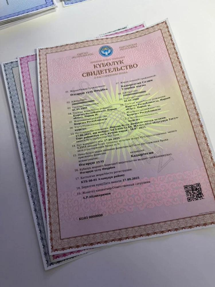 Kyrgyzstan introduces new digital and paper forms for civil registration. What will they look like?