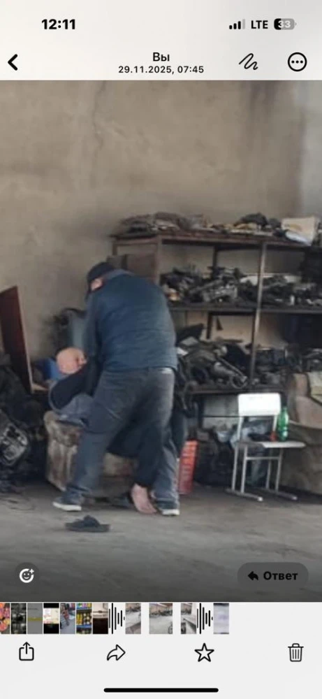 70 жаштагы эркек киши уулу тарабынан үй үчүн сабалганын айтты