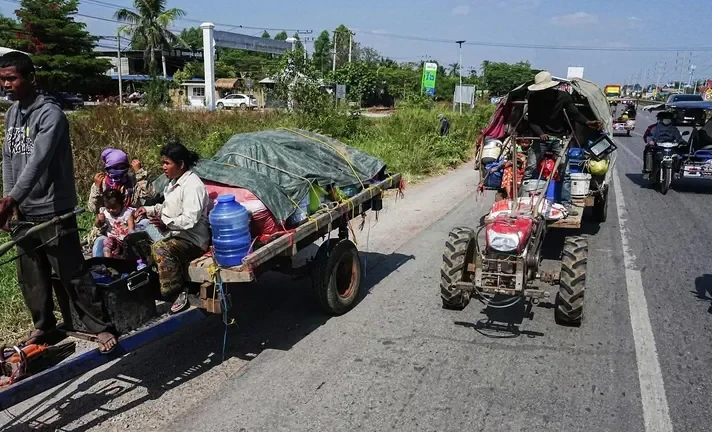 In Cambodia, more than 11,000 people have left their homes