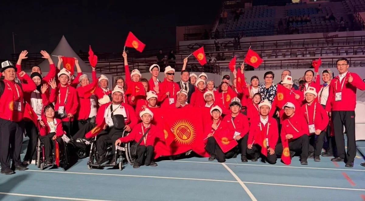 The Kyrgyzstan national team participated in the opening of the Asian Youth Para Games.