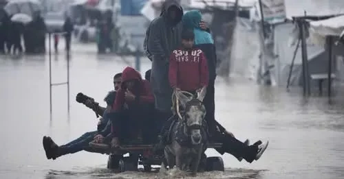 Газа тургундары, урагандан улам үйлөрүн таштап кетүүгө мажбур болушту, дээрлик эч нерсеси жок кырсыкка туш болушту