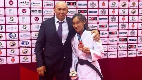 Aibike Ulanbek kyzy from Kyrgyzstan won the Grand Prix in para judo
