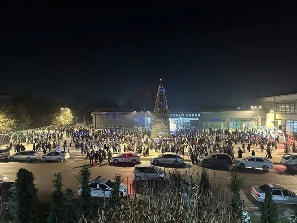 The New Year tree was lit in Batken