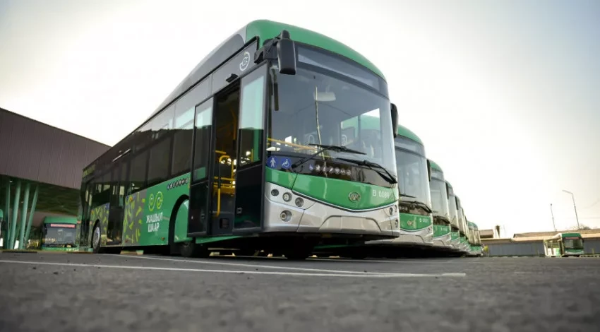 A new electric bus route No. 2 is being launched in Bishkek
