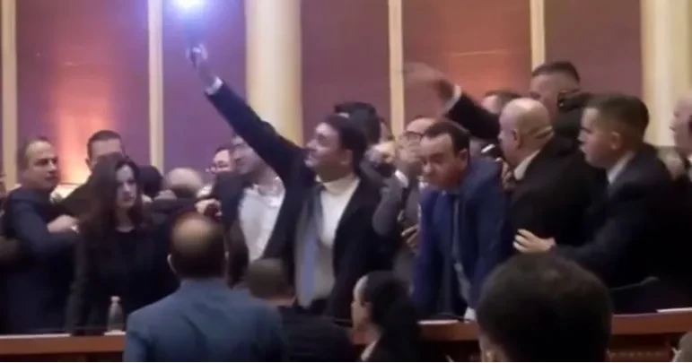 Albania: Opposition MPs Clash with Police in Parliament