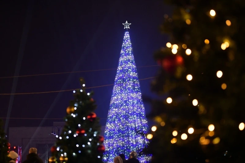 How the main New Year trees look in the cities of Kyrgyzstan in 2025