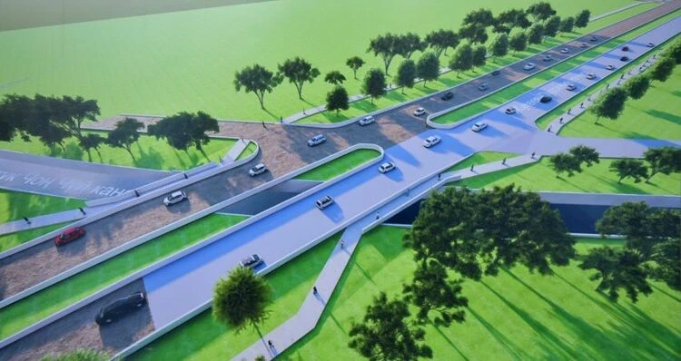 Construction of the eastern bypass road with an overpass bridge has begun in Bishkek